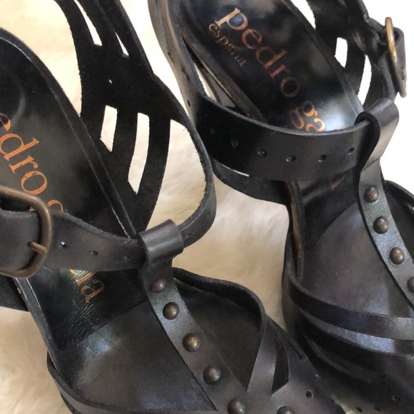 Pedro Garcia Black High Stiletto Heels - Picture 9 of 12